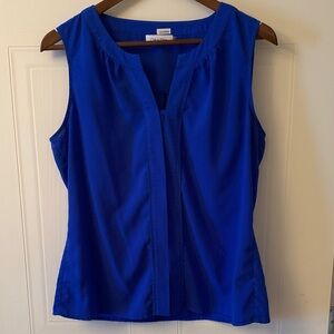 Calvin Klein Royal Blue Sleeveless Blouse